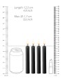 Teasing Wax Candles 4-Pack Black - Czarny Zestaw Świec Do Bdsm Ouch! by Shots