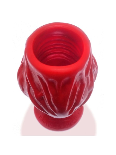 Tunel analny Pighole Squeal FF Veiny Hollow Plug Red Oxballs