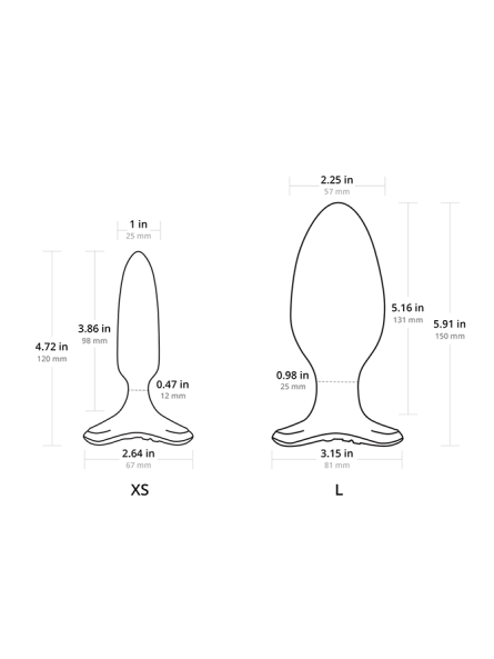 Wibrujący Korek Analny Hush 2 Butt Plug 25Mm Lovense
