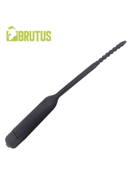 Wibrująca sonda do cewki Brutus Trembler Silicone Vibrating Sound Black