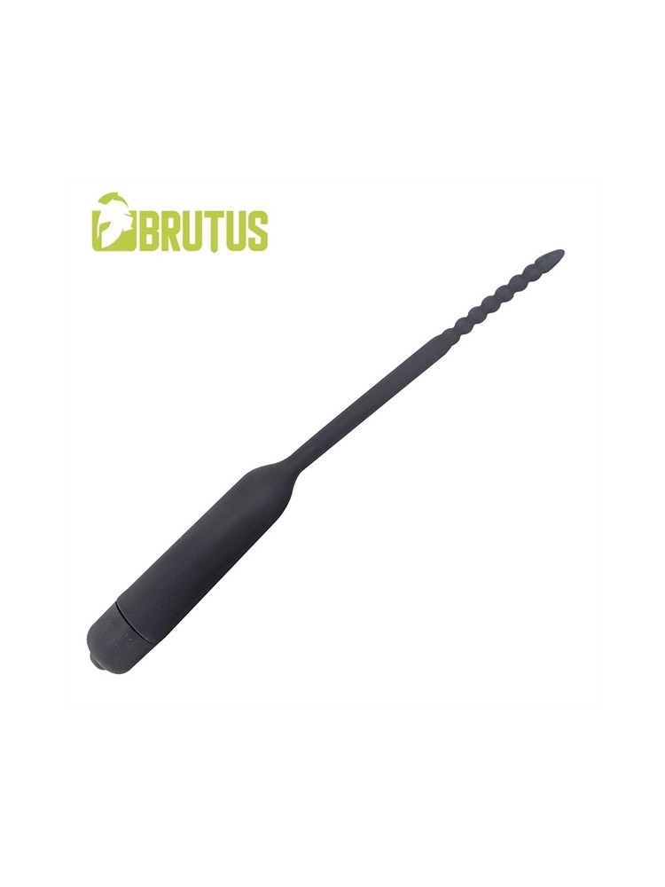 Wibrująca sonda do cewki Brutus Trembler Silicone Vibrating Sound Black