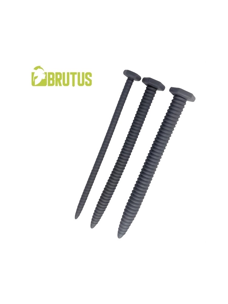 Zestaw 3 silikonowych sond do cewki Brutus Screw You! 3 Pcs Ribbed Silicone Sound Set