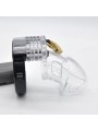 Pas cnoty regulowany Alpha Cage Chastity Cage Clear Brutus