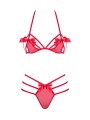 Czerwony Komplet Bielizny Giftella S/M Obsessive