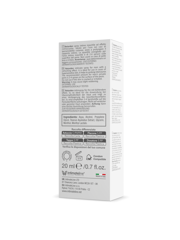 Chłodzący Spray Opóźniający R20 20Ml IntimateLine