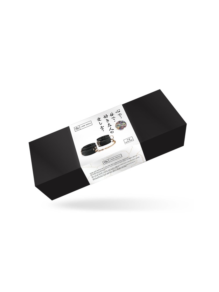Kajdanki Black Organosilicon Wrist Cuffs Liebe Seele