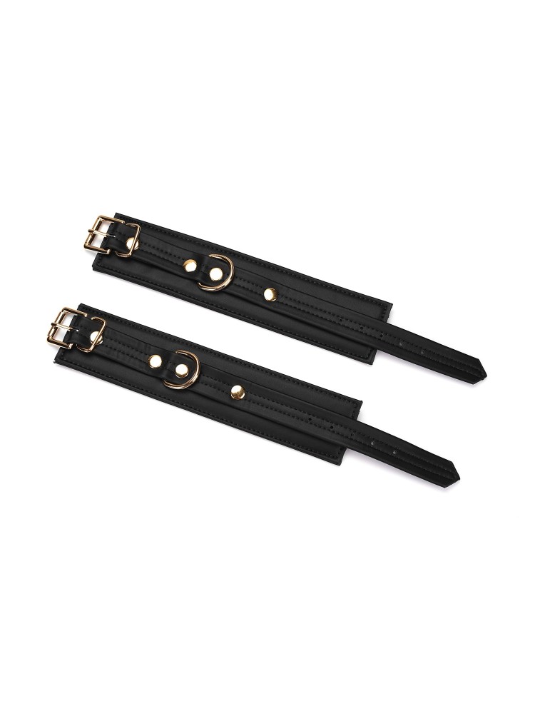 Kajdanki Black Organosilicon Wrist Cuffs Liebe Seele