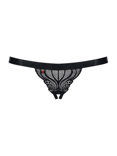 828-THC-1 stringi otwarte czarne  S/M Obsessive