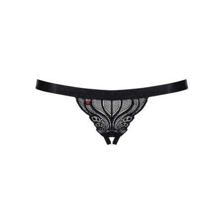 828-THC-1 stringi otwarte czarne  S/M Obsessive