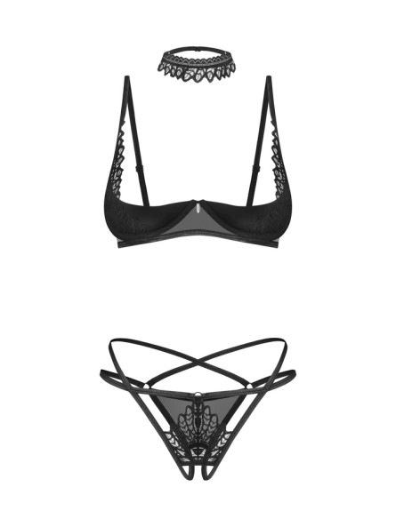 Donarella komplet 3-częściowy otwarty  M/L Obsessive