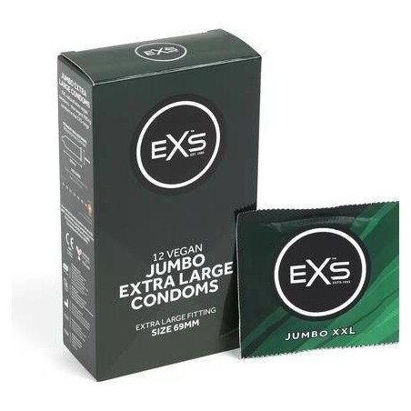 Prezerwatywy XXL Jumbo Condoms 12 Pcs EXS