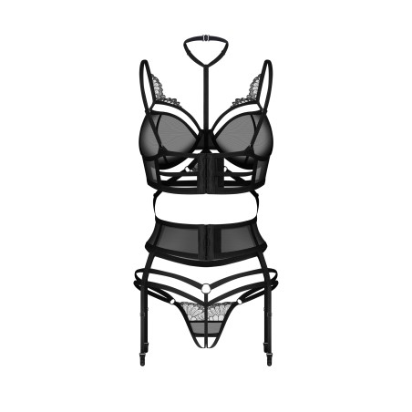Komplet 3-Częściowy Premisis Black L/Xl Premium Obsessive