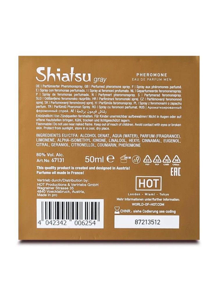 Feromony dla mężczyzn Pheromon Fragrance Man Grey 50ml Shiatsu
