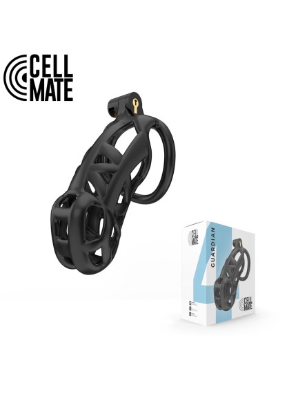 Pas cnoty Guardian Chastity Cage Black Size 4 CELLMATE
