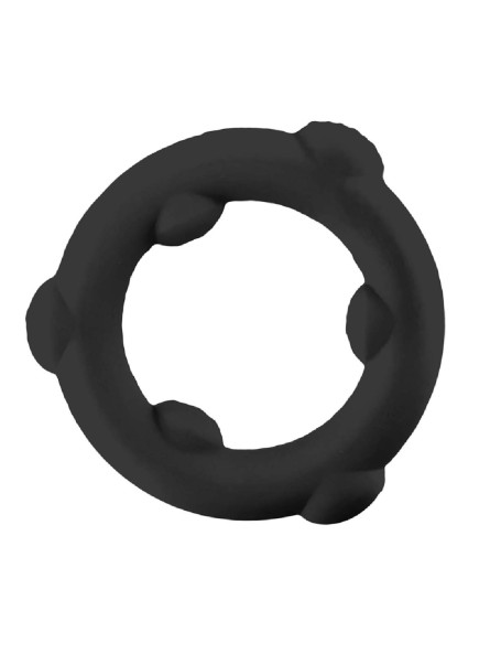 Pierścień erekcyjny [SIL] SPINNER Cockring Black Oxballs
