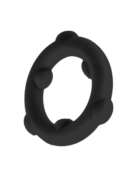 Pierścień erekcyjny [SIL] SPINNER Cockring Black Oxballs