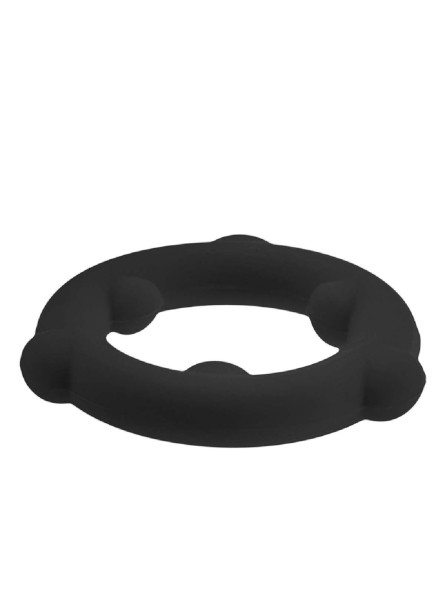 Pierścień erekcyjny [SIL] SPINNER Cockring Black Oxballs