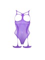 Body Open-Cup Strappy Teddy Purple OS Le Desir