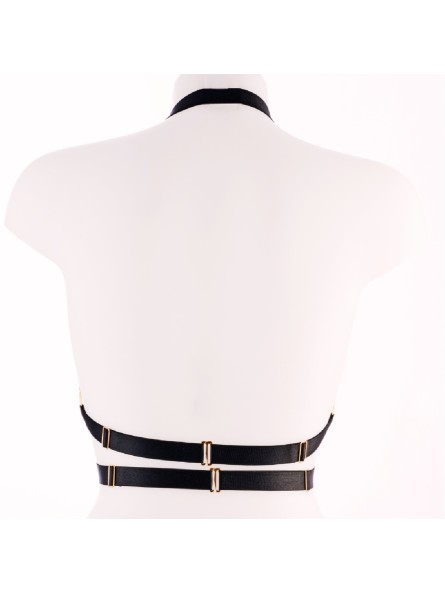 Otwarty biustonosz FAUSTINA II-Cupless Triangle Bra Deluxe Kinky Diva