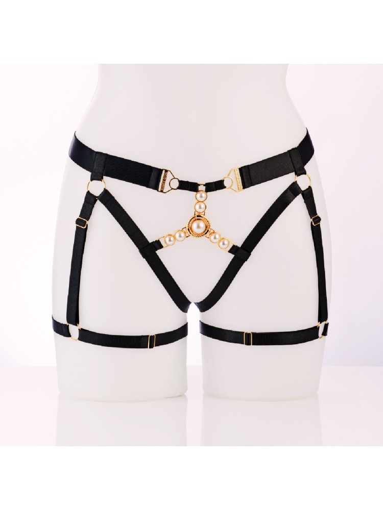 Uprząż FAUSTINA III - Waist/Thigh Triangle Harness Kinky Diva