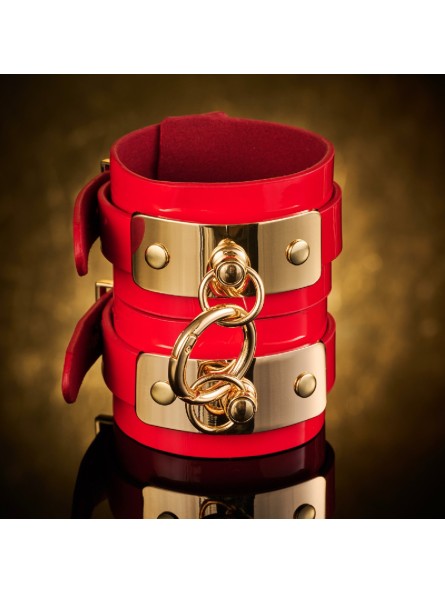 Kajdanki na nadgarstki VEGAS High Gloss Wrist Cuffs Kinky Diva