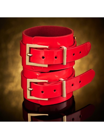 Kajdanki na nadgarstki VEGAS High Gloss Wrist Cuffs Kinky Diva
