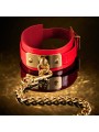 Obroża ze smyczą VEGAS High Gloss O-Ring Collar + Leash Kinky Diva