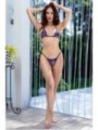 CR 4447 Plaidowe Mikrobikini Komplet