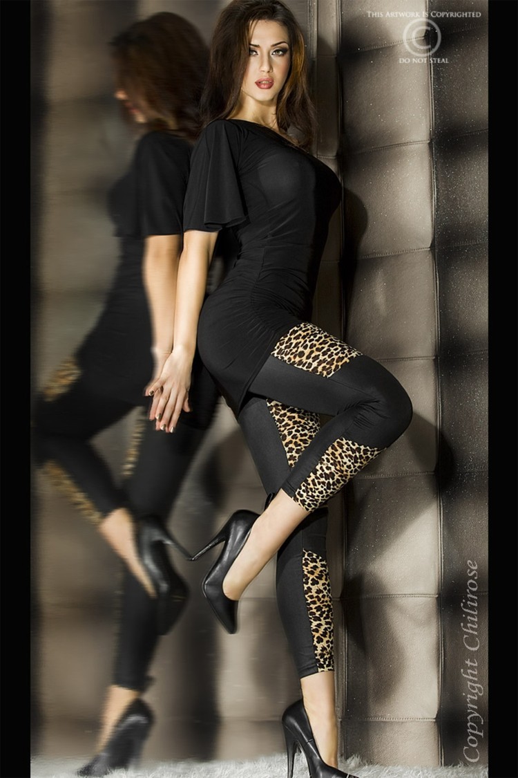 CR 3390 Leopardowe Leginsy