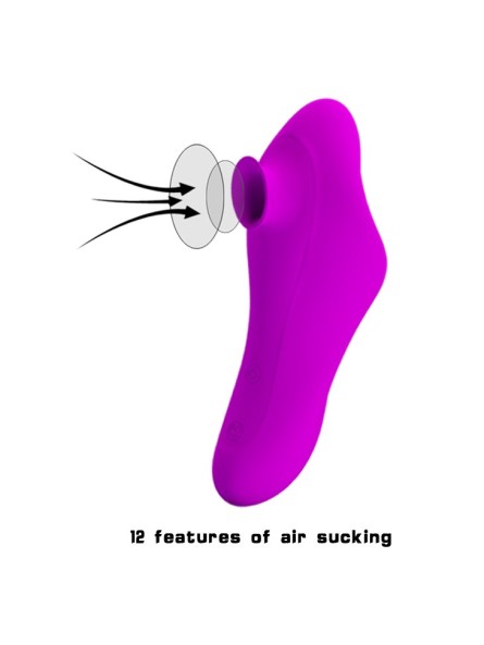 Pretty Love Magic Fish – Wibrator z funkcją ssącą, 12 trybów