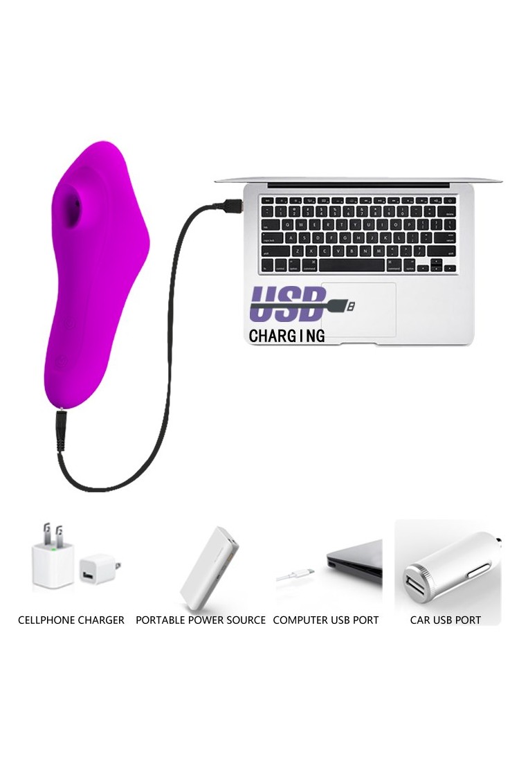 Pretty Love Magic Fish – Wibrator z funkcją ssącą, 12 trybów