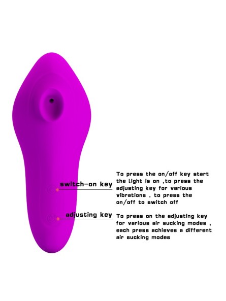 Pretty Love Magic Fish – Wibrator z funkcją ssącą, 12 trybów