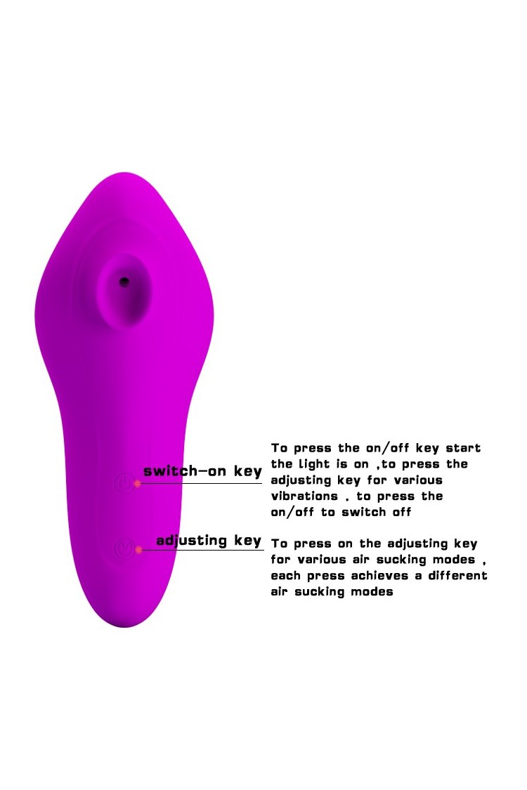 Pretty Love Magic Fish – Wibrator z funkcją ssącą, 12 trybów