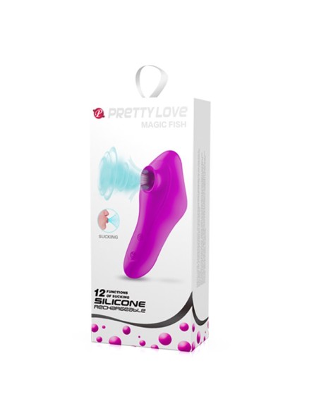 Pretty Love Magic Fish – Wibrator z funkcją ssącą, 12 trybów