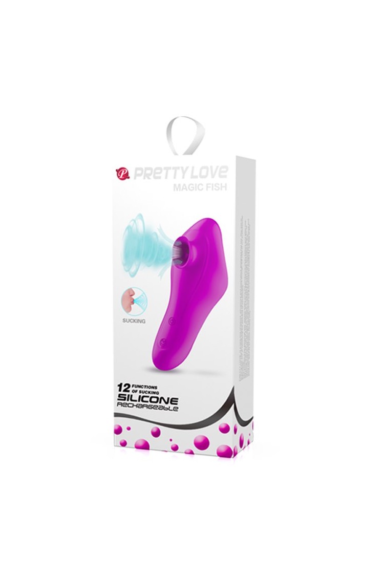 Pretty Love Magic Fish – Wibrator z funkcją ssącą, 12 trybów