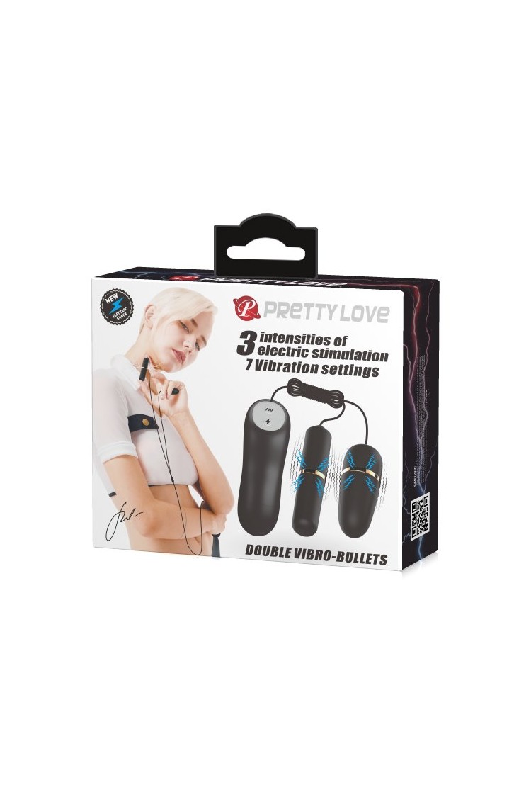 WIBRATOR PRETTY LOVE - DOUBLE VIBROBULLETS