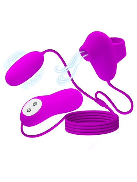 WIBRATOR PRETTY LOVE SUCTION & VIBROBULLETS