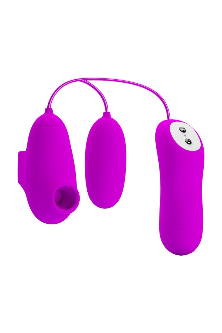 WIBRATOR PRETTY LOVE SUCTION & VIBROBULLETS