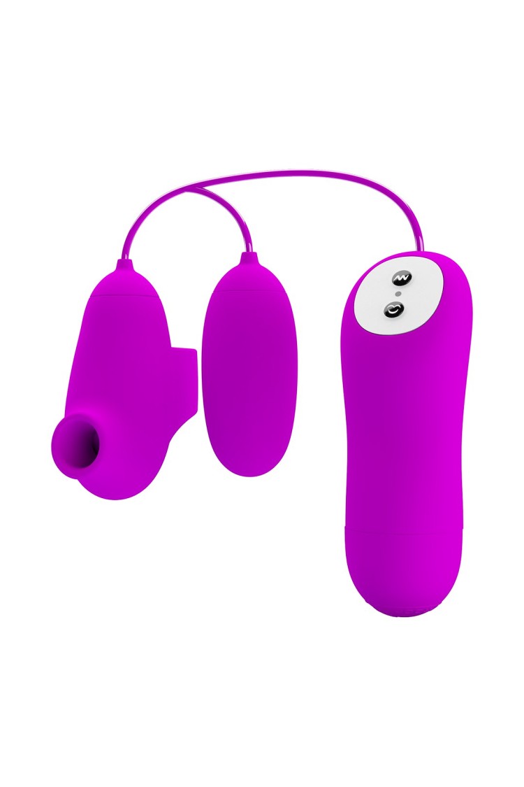 WIBRATOR PRETTY LOVE SUCTION & VIBROBULLETS