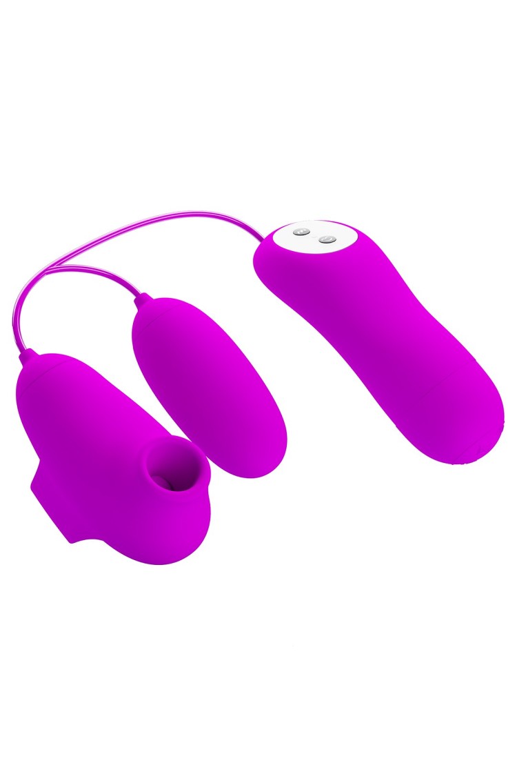 WIBRATOR PRETTY LOVE SUCTION & VIBROBULLETS