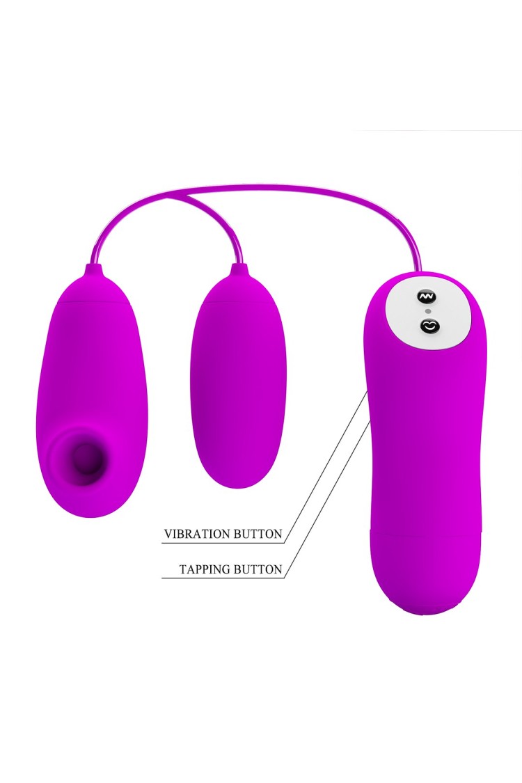 WIBRATOR PRETTY LOVE SUCTION & VIBROBULLETS