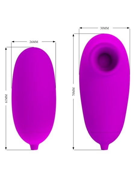 WIBRATOR PRETTY LOVE SUCTION & VIBROBULLETS