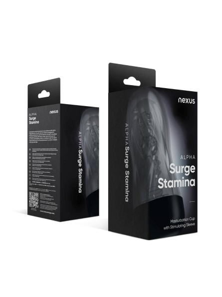 Masturbator Alpha Surge Stamina Masturbation Cup Clear Nexus