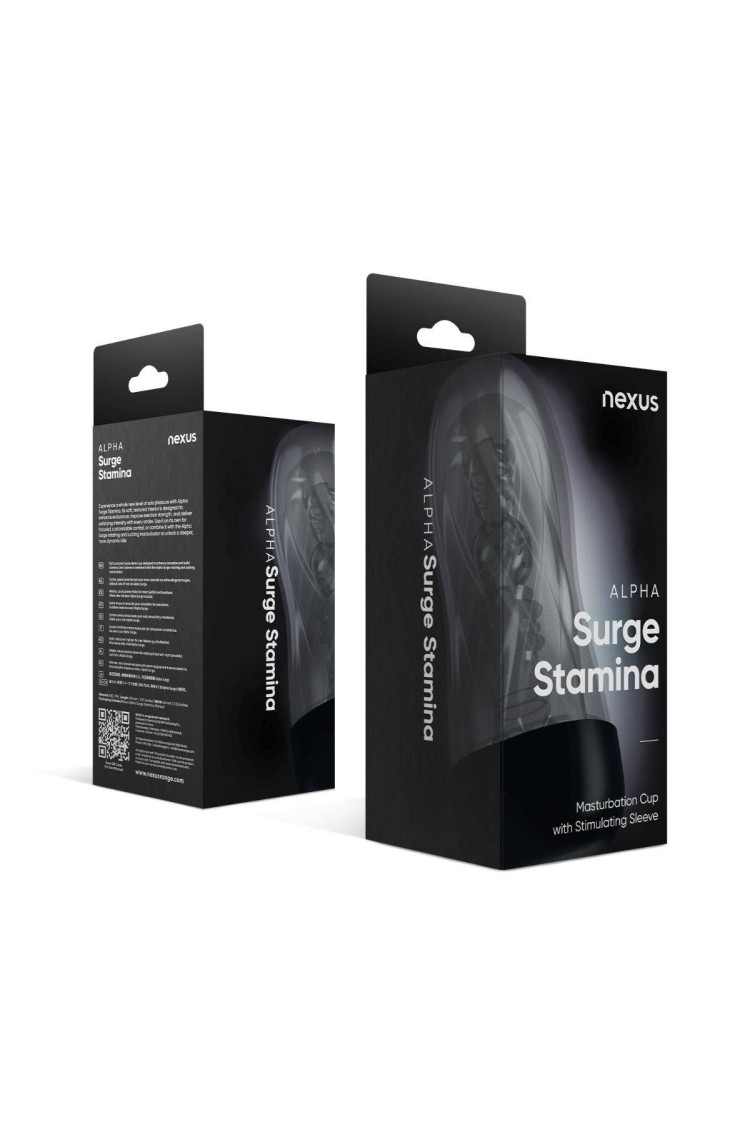 Masturbator Alpha Surge Stamina Masturbation Cup Clear Nexus