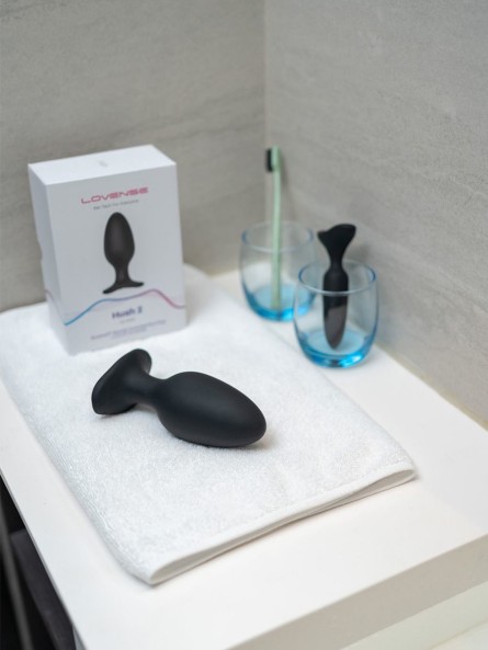 Korek Analny Sterowany Aplikacją Hush 2 Butt Plug 57Mm Lovense