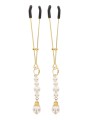 Zaciski Na Sutki Tweezers With Pearls Gold Taboom
