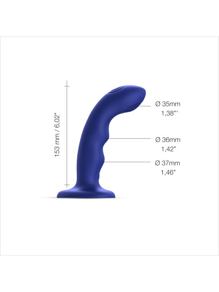 Strap-on-me Tapping Dildo Wave Night Blue