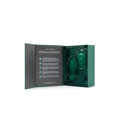 Korek analny Vibrating Jewel Plug M/L Emerald Green b-Vibe