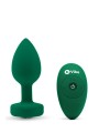Korek analny Vibrating Jewel Plug M/L Emerald Green b-Vibe