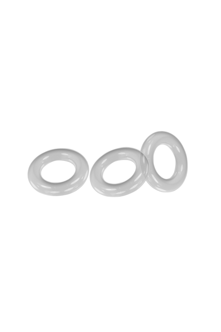 Zestaw pierścieni Willy Rings Cockrings 3 Pcs Clear Oxballs